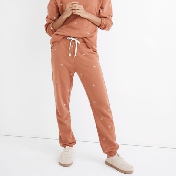 Madewell Bow Embroidered Retro Sweatpants size XXS - Picture 2 of 11